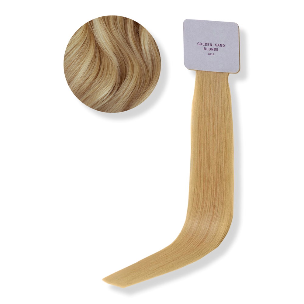 Sitting Pretty Halo Hair Extensions Color Swatch - Golden Sand Blonde #613