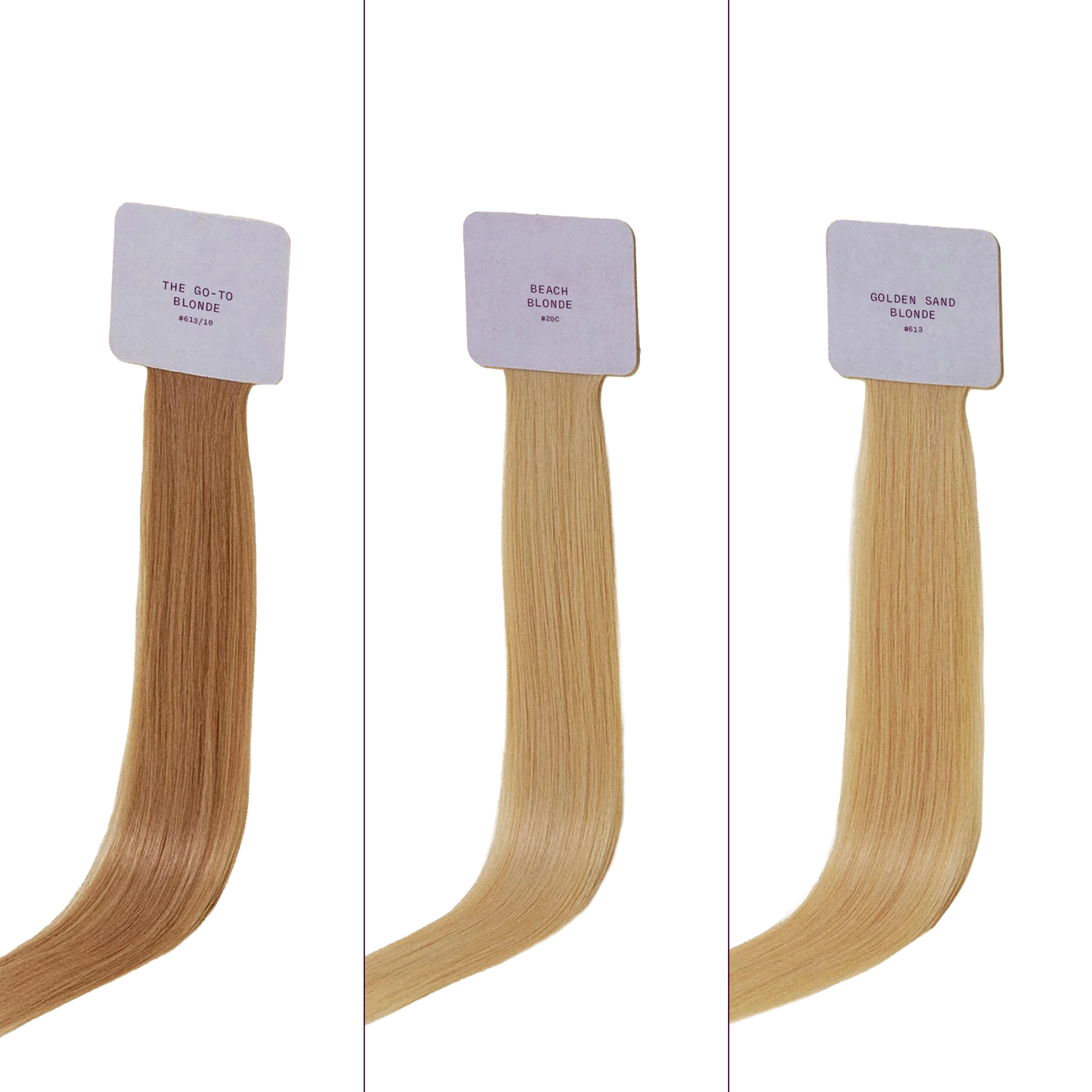 Sitting Pretty Halo Hair Extensions Blonde Swatch Set #1
