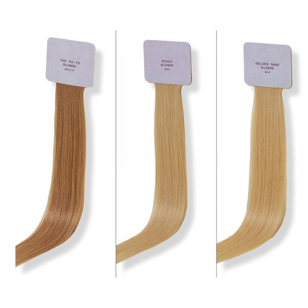 Sitting Pretty Halo Hair Extensions Blonde Swatch Set #1