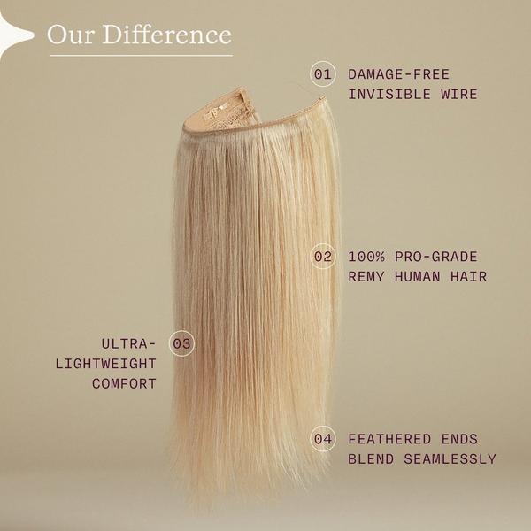 Sitting Pretty The Go-To Blonde Halo Human Hair Extension #4