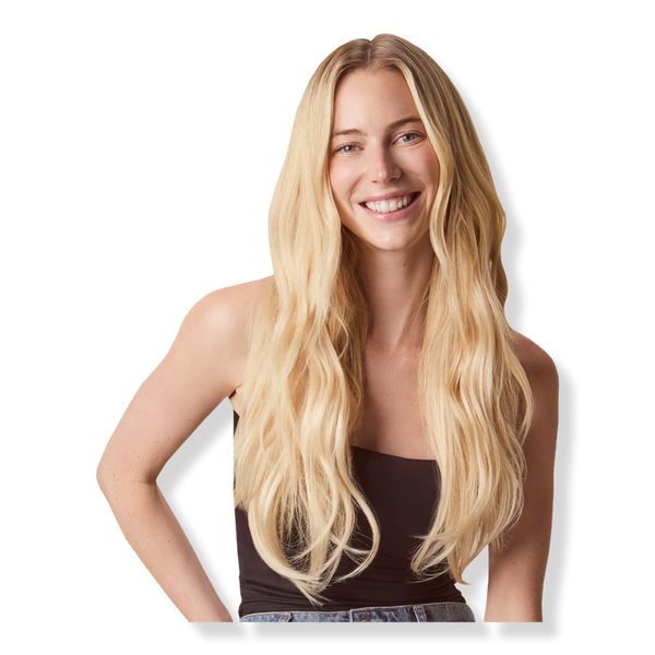 Sitting Pretty Golden Sand Blonde Halo Human Hair Extension #1