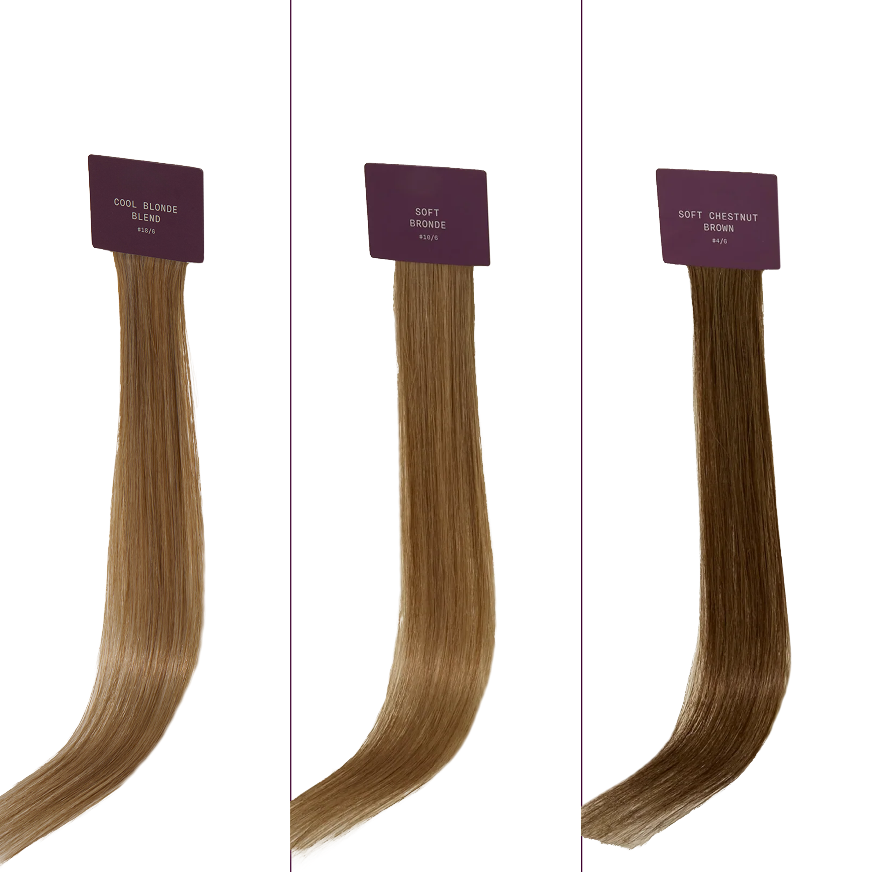 Sitting Pretty Halo Hair Extensions Bronde Swatch Set #1