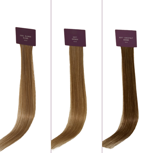 Sitting Pretty Halo Hair Extensions Bronde Swatch Set #1