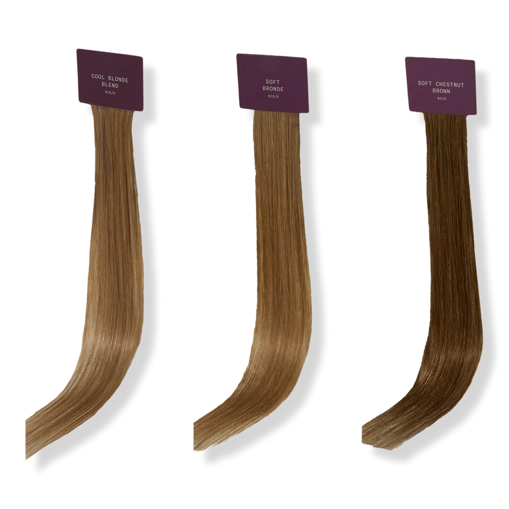 Sitting Pretty Halo Hair Extensions Bronde Swatch Set
