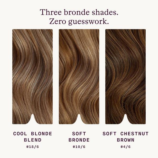 Sitting Pretty Halo Hair Extensions Bronde Swatch Set #2