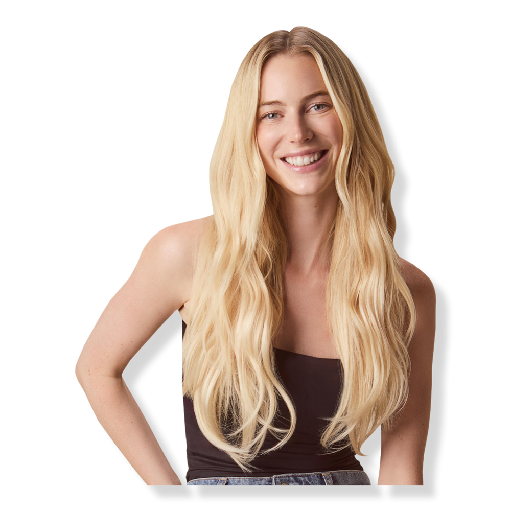 Sitting Pretty Golden Sand Blonde Halo Human Hair Extension - 16 Inch Medium