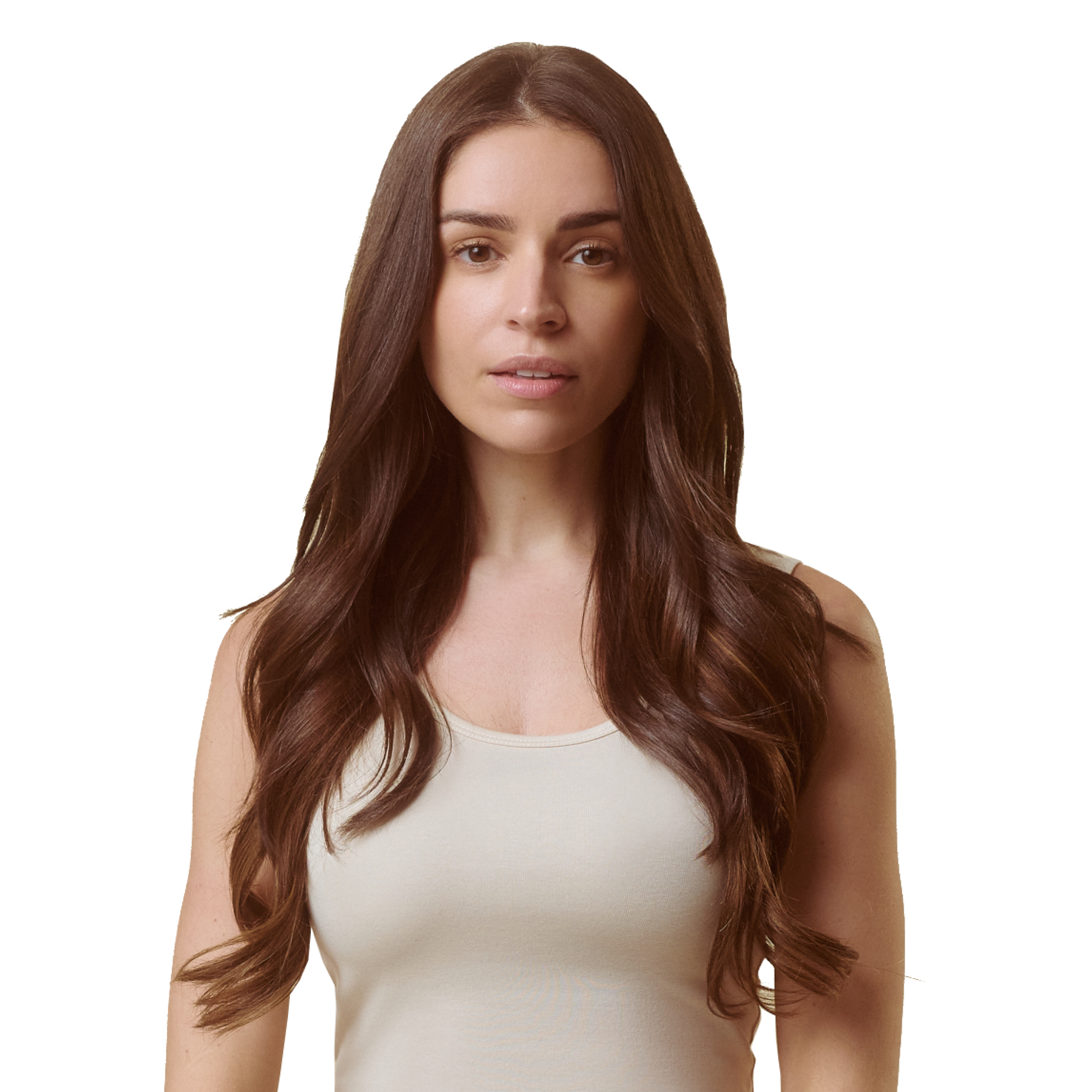 Sitting Pretty Soft Chestnut Brown Halo Human Hair Extension #1