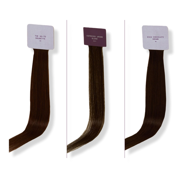 Sitting Pretty Halo Hair Extensions Brunette Swatch Set #1