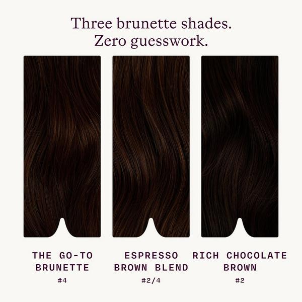 Sitting Pretty Halo Hair Extensions Brunette Swatch Set #2