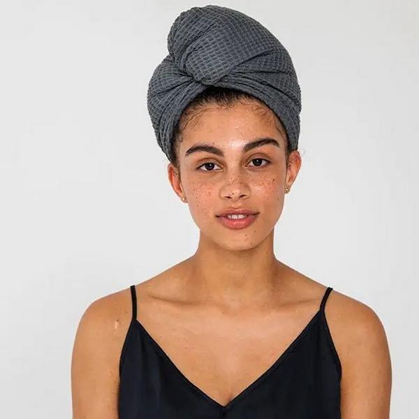 Ettitude Waffle Hair Towel #3