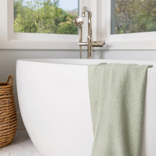 Ettitude Luxe Bamboo Boucle Bath Towel #2