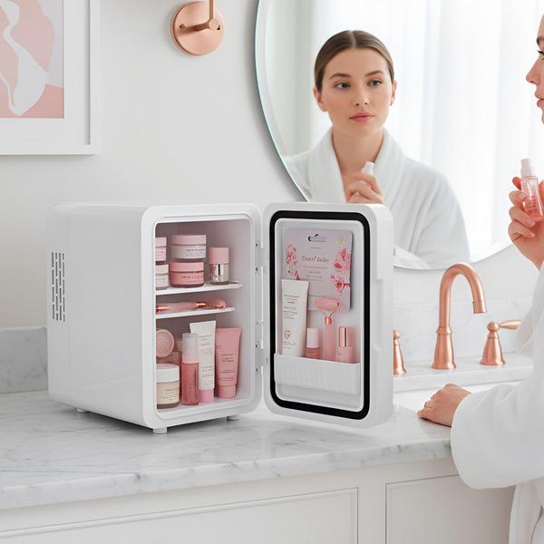 PURSONIC Mini Beauty Fridge with LED Mirror Door #3