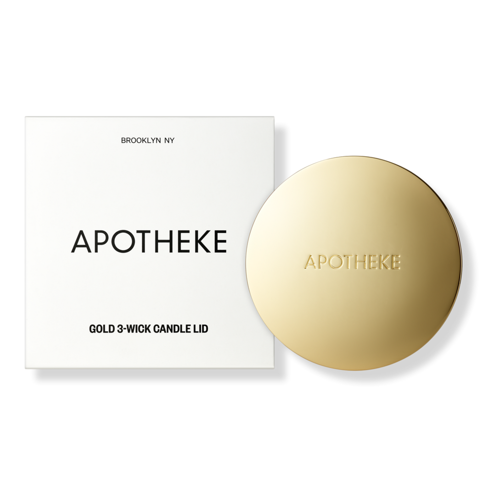 APOTHEKE 3-Wick Candle Lid - Gold 3-Wick Candle Lid