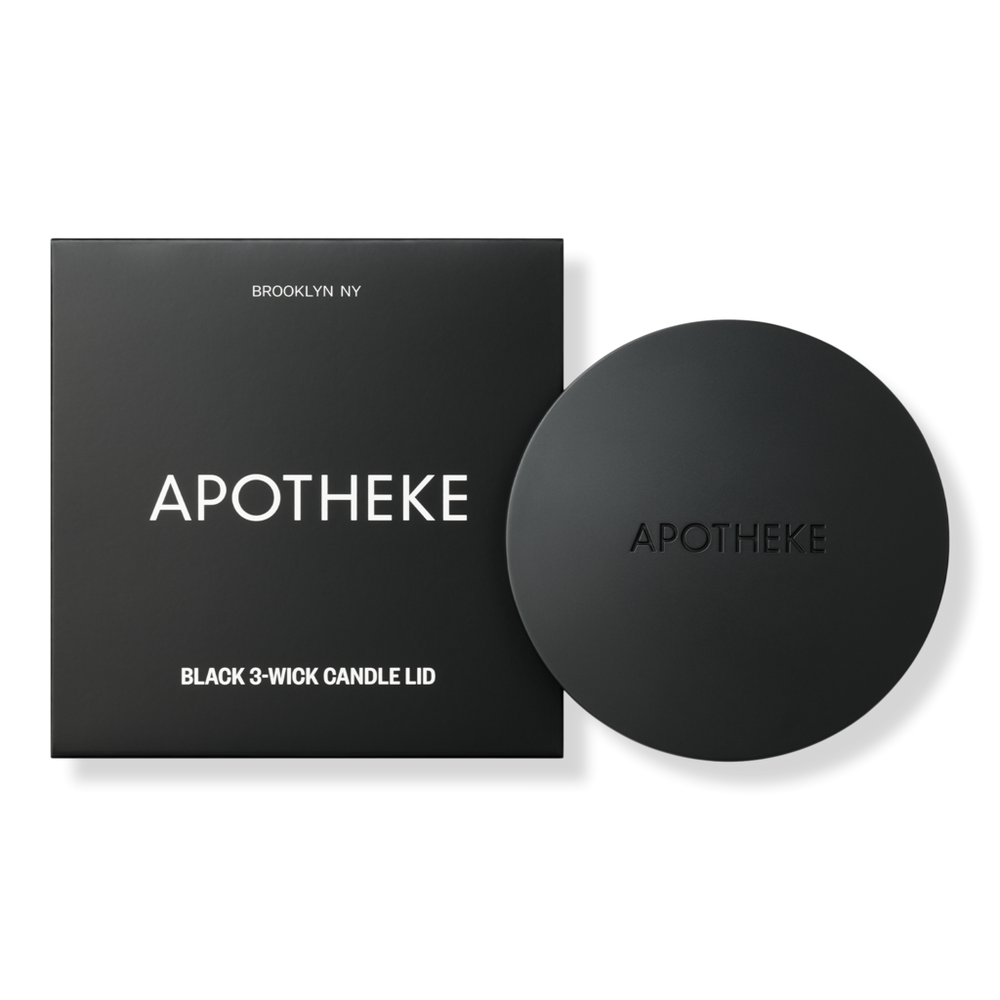 APOTHEKE 3-Wick Candle Lid - Black 3-Wick Candle Lid