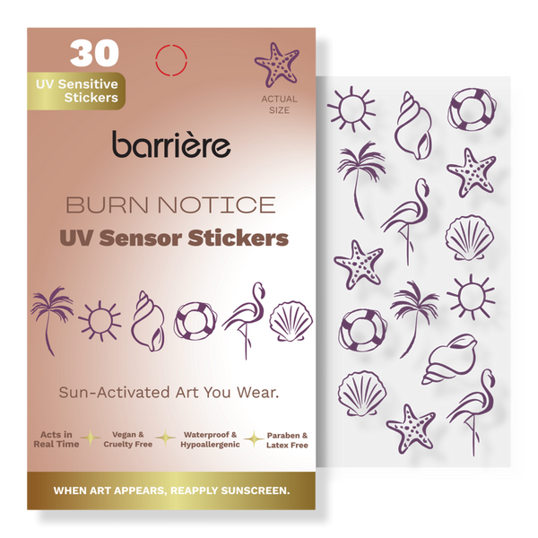 Barrière Burn Notice UV Sensor Sticker 30-Pack #1