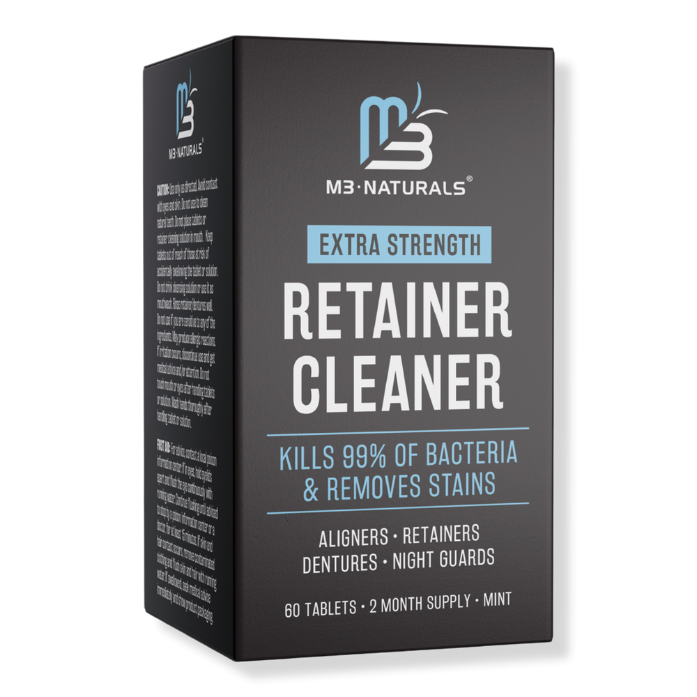 M3 Mint Retainer Cleaner Denture & Retainer Cleaning Tablets - Extra Strength 60ct