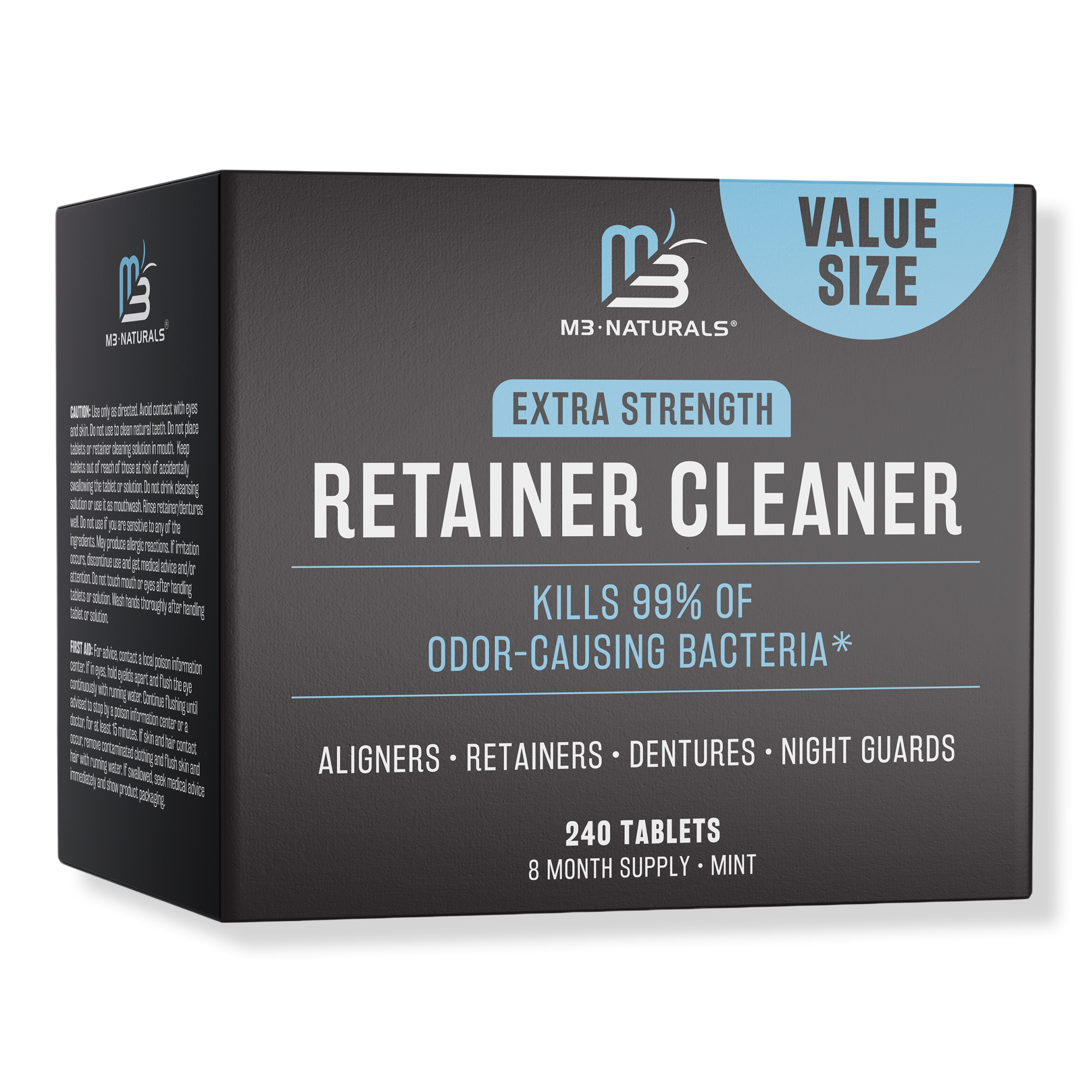 M3 Naturals M3 Mint Retainer Cleaner Denture & Retainer Cleaning Tablets #1