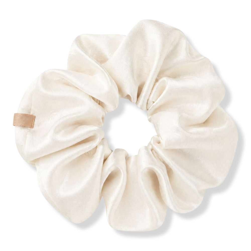 Lunya Washable Silk Classic Scrunchie - Tranquil White