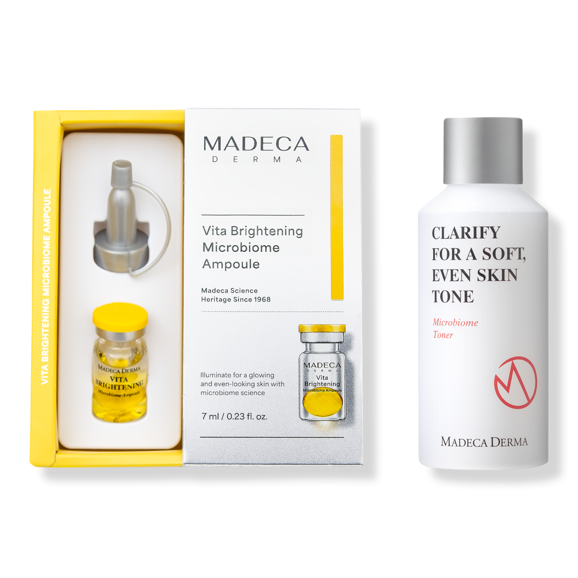 Madeca Derma Vita Brightening Microbiome Ampoule + Microbiome Toner Set #1