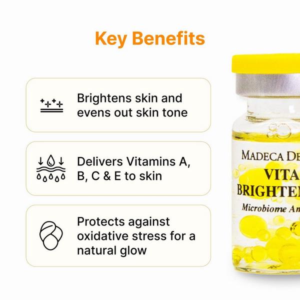Madeca Derma Vita Brightening Microbiome Ampoule + Microbiome Toner Set #7
