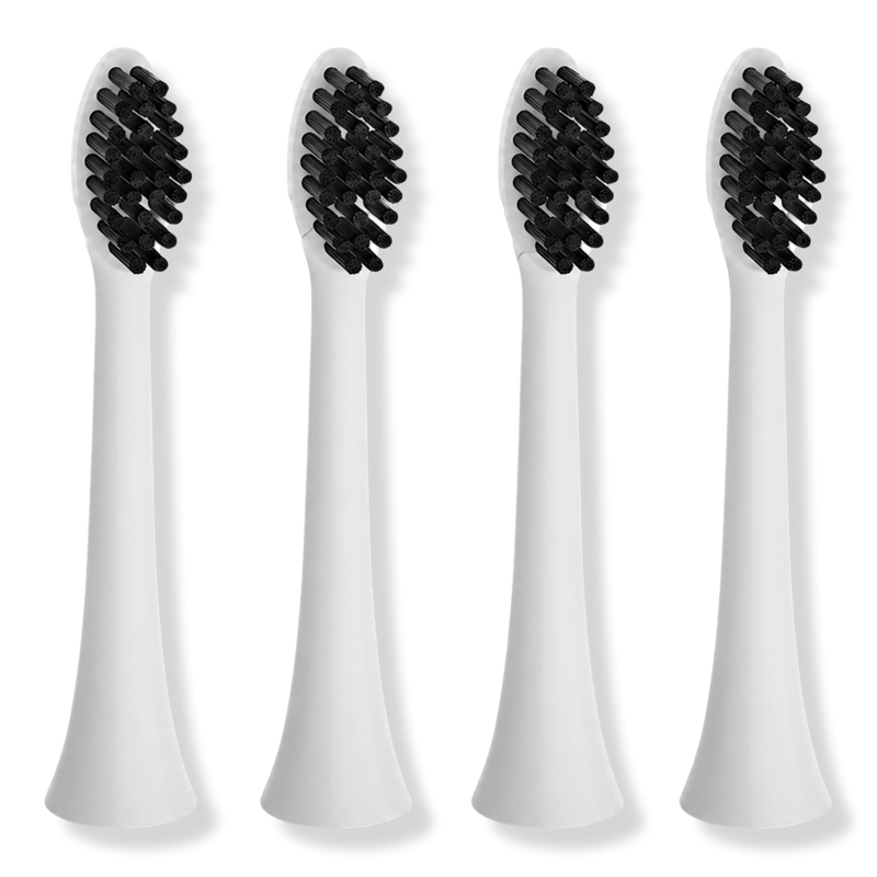 PURSONIC - 4-Pack Replacement Toothbrush Heads Charcoal Infused