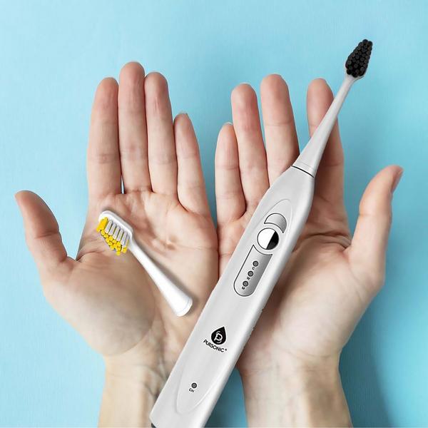 PURSONIC Replacement Toothbrush Heads Charcoal Infused Bristles #3