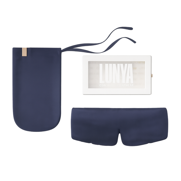 Lunya Washable Silk Eye Mask - Deep Blue #1