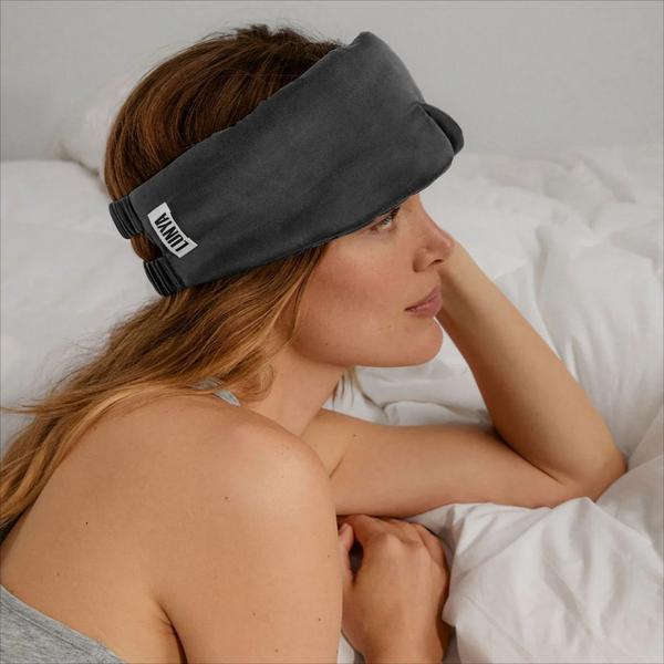 Lunya Washable Silk Weighted Sleep Mask - Meditative Grey #3