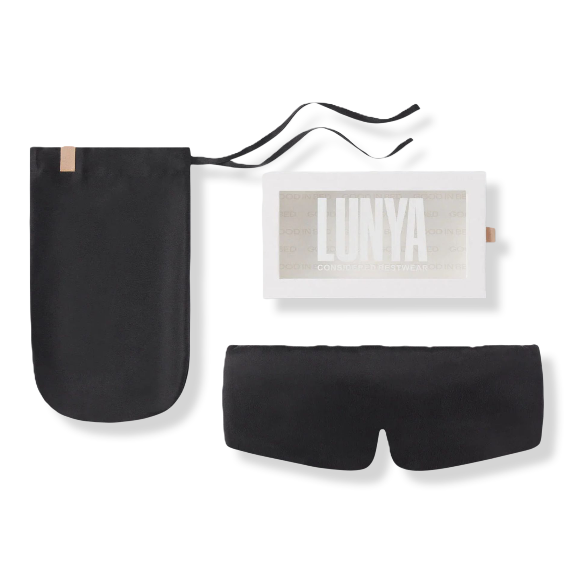 Lunya Washable Silk Eye Mask - Immersed Black #1