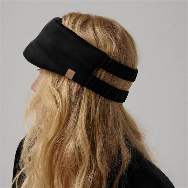 Lunya Washable Silk Weighted Sleep Mask - Immersed Black #3