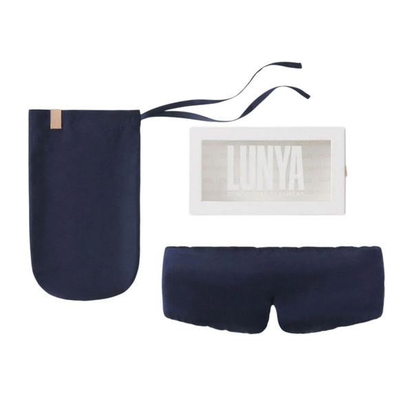 Lunya Washable Silk Eye Mask - Deep Blue #1