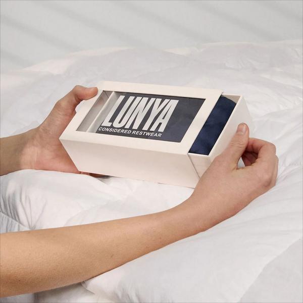 Lunya Washable Silk Eye Mask - Deep Blue #2