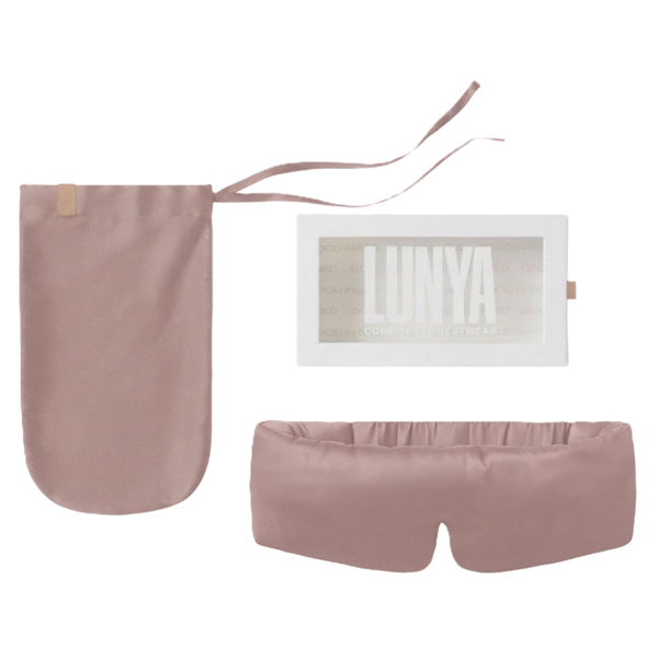 Lunya Washable Silk Eye Mask - Delicate Pink #1