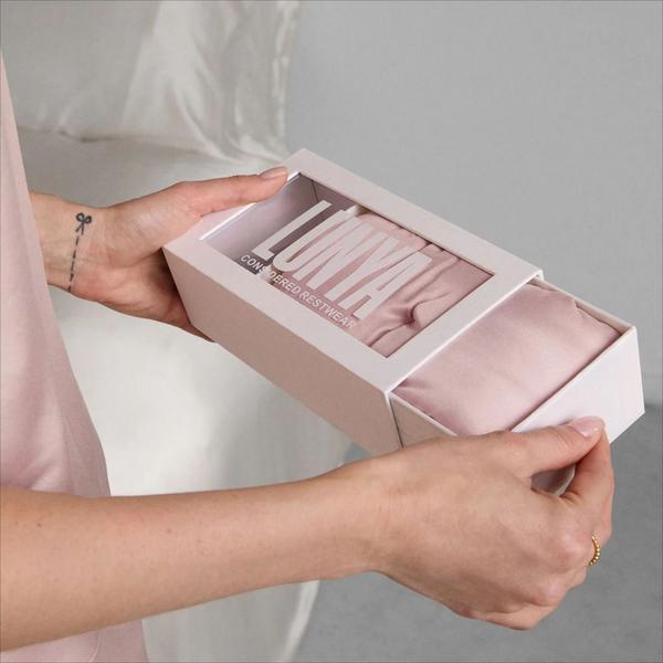 Lunya Washable Silk Eye Mask - Delicate Pink #2