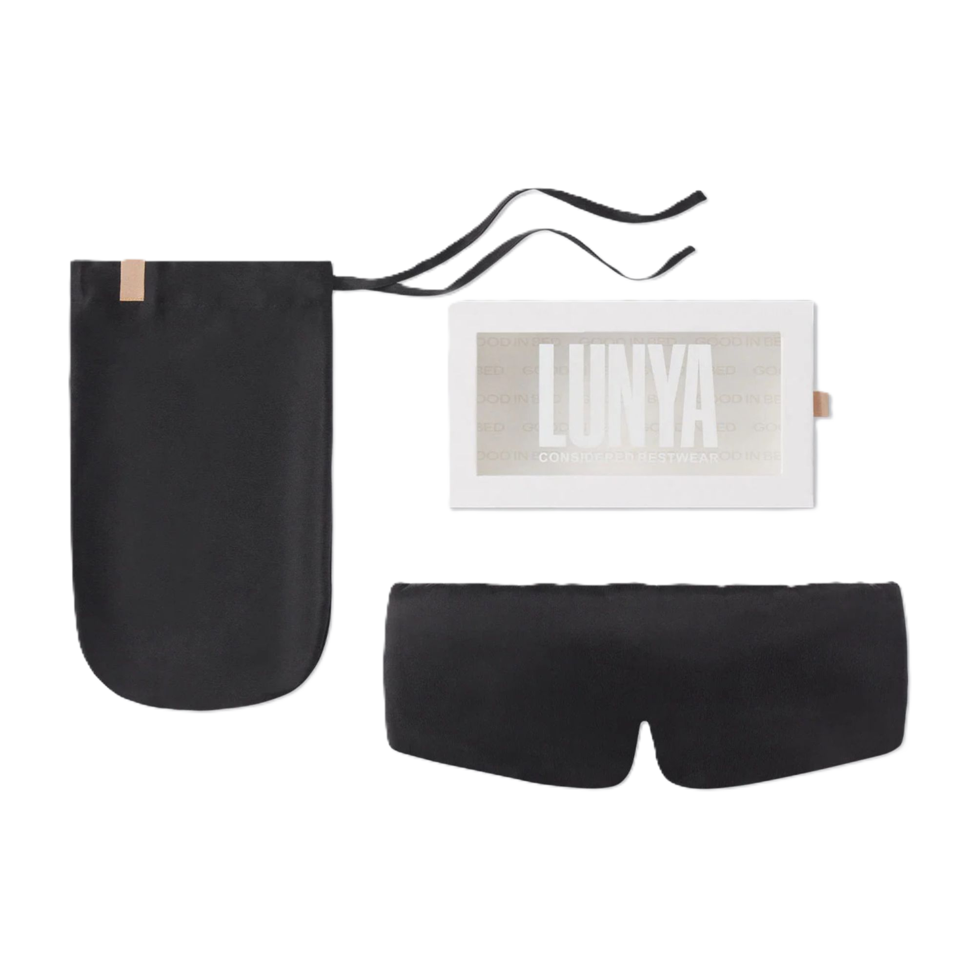 Lunya Washable Silk Eye Mask - Immersed Black #1