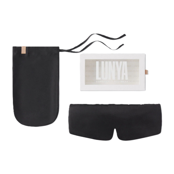 Lunya Washable Silk Eye Mask - Immersed Black #1