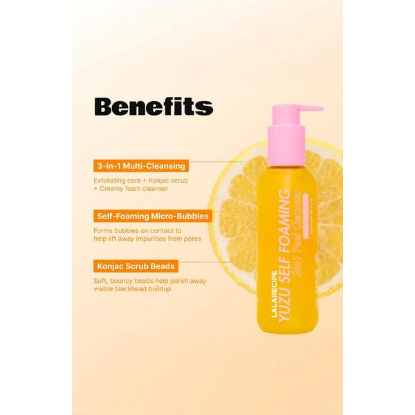LALARECIPE Yuzu Vita C 3-in-1 Self Foaming Facial Cleanser #5