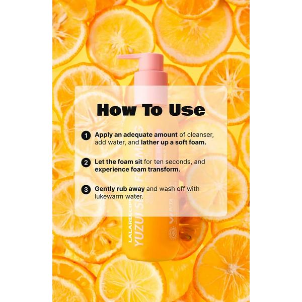 LALARECIPE Yuzu Vita C 3-in-1 Self Foaming Facial Cleanser #7