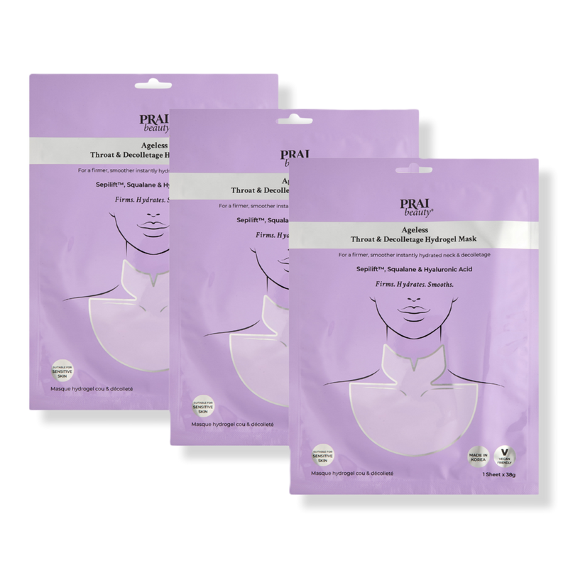 PRAI Beauty - Ageless Throat & Decolletage Hydrogel Mask | Ulta Beauty