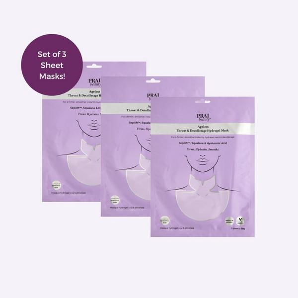 PRAI Beauty Ageless Throat & Decolletage Hydrogel Mask #3