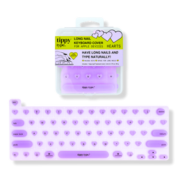 Tippy Type Long Nail Keyboard Cover for Apple - Hearts