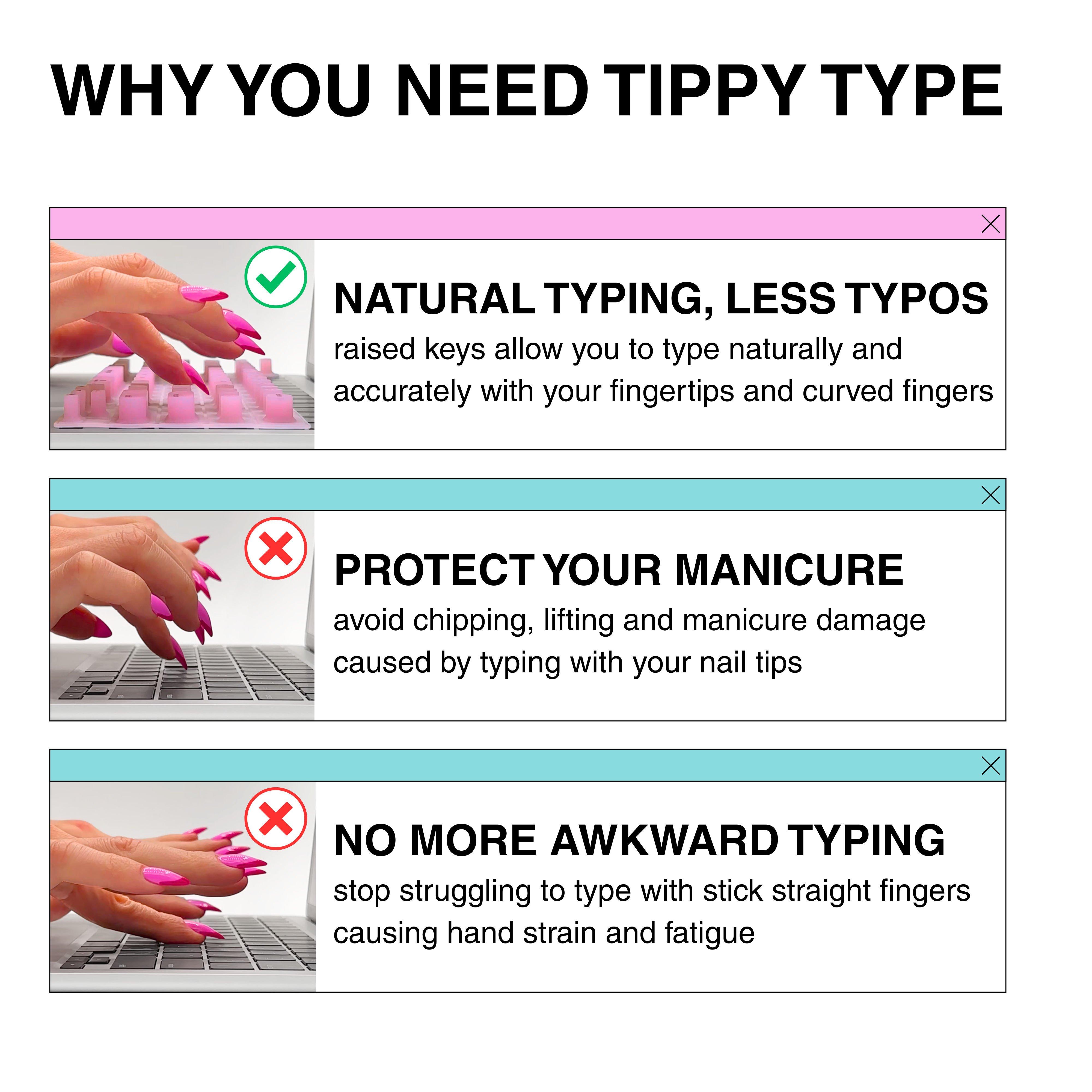 Накладка на клавиатуру Apple для длинных ногтей Tippy Type, Circles, цвет: Розовый — фото 6