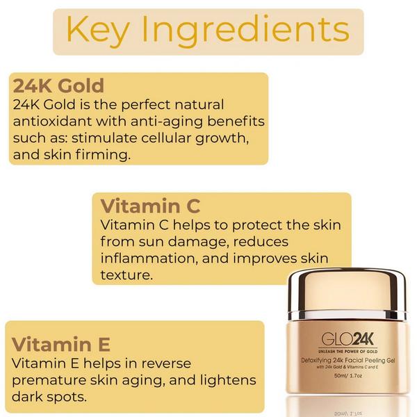 Glo24k 24K Facial Peeling Gel #4
