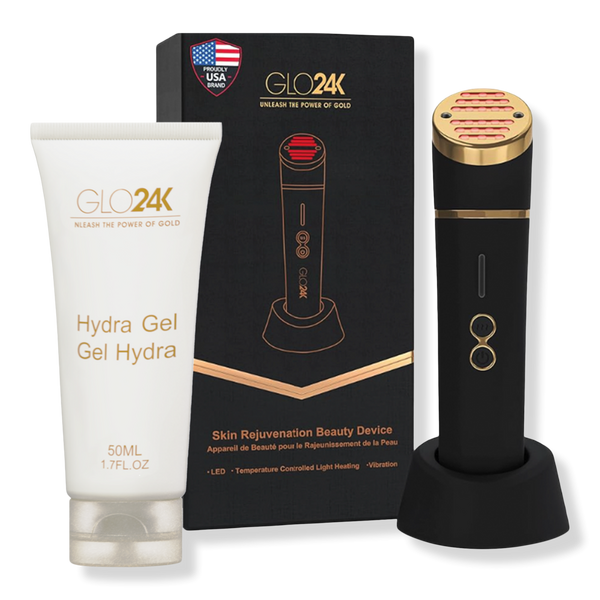 Glo24k Skin Rejuvenation Device with Conductive Hydra Gel #1