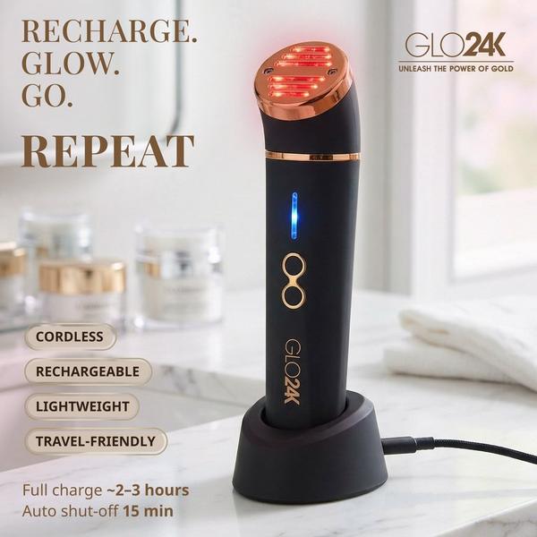 Glo24k Skin Rejuvenation Device with Conductive Hydra Gel #2