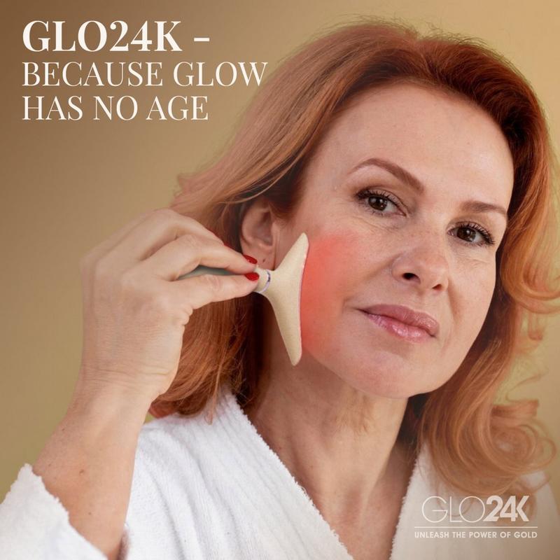 Glo24k - 7 Color LED Neck & Face Device with 24K PM Night Cream