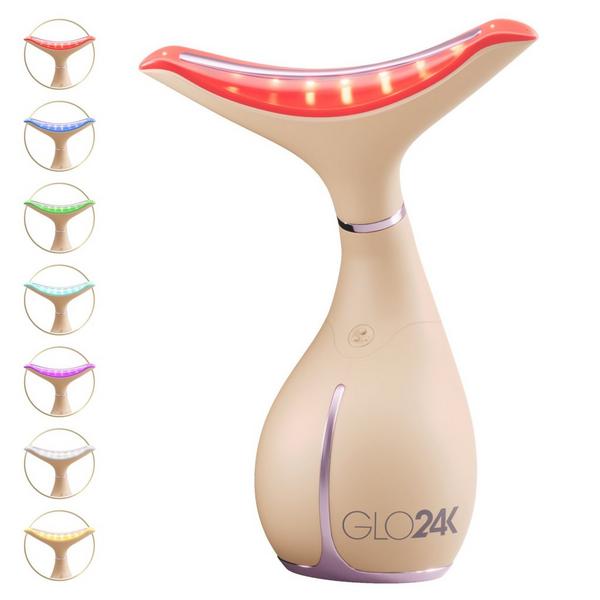 Glo24k 7 Color LED Neck & Face Device with 24K PM Night Cream #7
