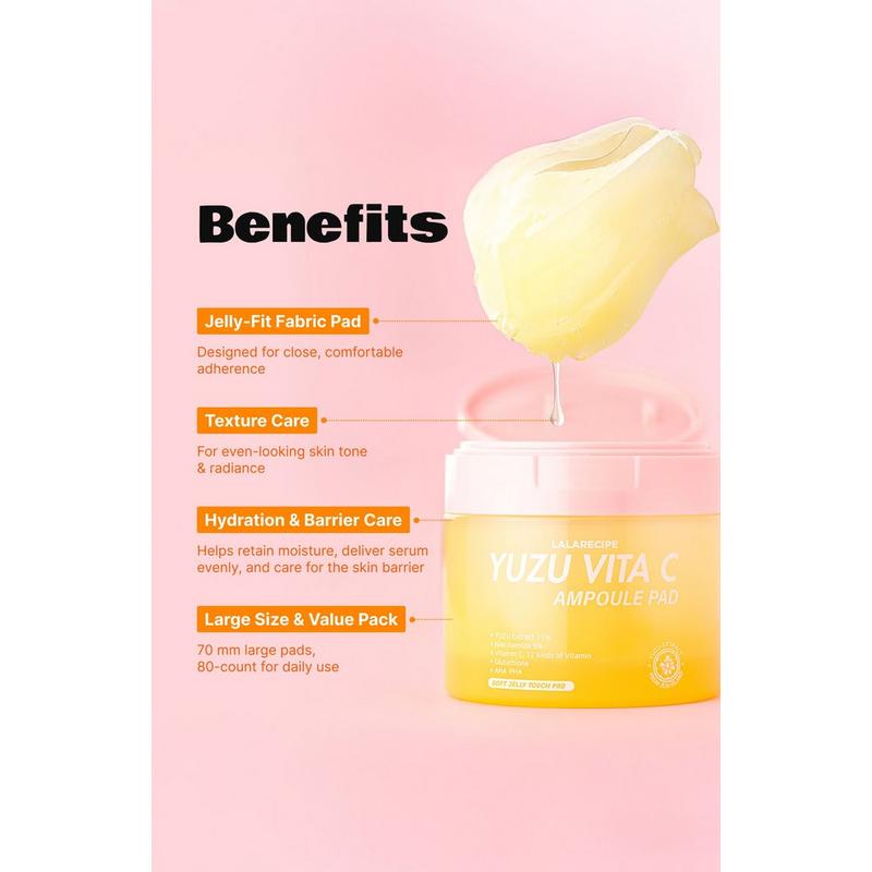 LALARECIPE - Yuzu Vita C Ampoule Soft Jelly Pads | Ulta Beauty