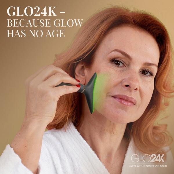 Glo24k Skin Rejuvenation Device for Face & Neck with 24K AM Day Cream #5