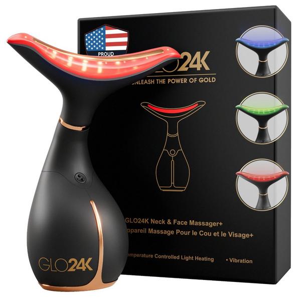 Glo24k Skin Rejuvenation Device for Face & Neck with 24K AM Day Cream #6